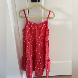 Cat & Jack Red Dress with White Stars